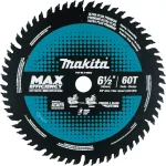 Makita 6-1/2 in. 60T Carbide-Tipped Max Efficiency Miter Saw Blade thumbnail 1