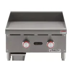Magic Chef 24 in. Commercial Natural Gas Countertop Griddle, Stainless Steel thumbnail 1