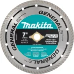 Makita 7 in. Turbo Rim Diamond Blade for Concrete, Brick, and Block thumbnail 1
