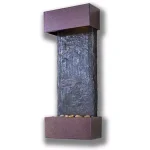 Water Wonders Small Nojoqui Falls Wall Fountain - Genuine Indian Rajah Slate with LED Lighting thumbnail 1