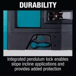Makita 12V MAX CXT Self-Leveling Red Beam Cross-Line and 4-Point Laser Kit (2.0 Ah) thumbnail 6