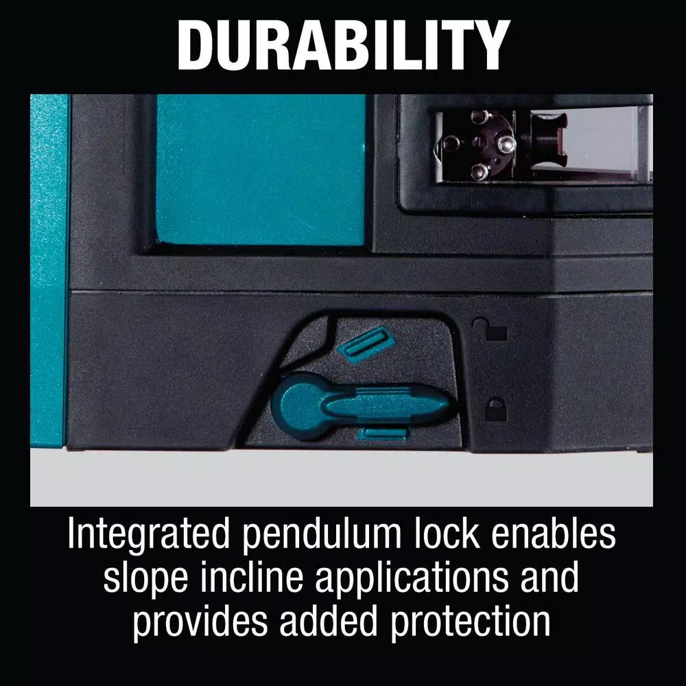 Makita 12V MAX CXT Self-Leveling Red Beam Cross-Line and 4-Point Laser Kit (2.0 Ah)