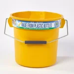 TAFCO PRODUCTS Tafco 3.5 Gal. Yellow Round Utility ECO Bucket, 100% Recycled Plastic with Easy Pour Spout thumbnail 1