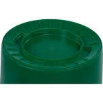 Carlisle Bronco 32 Gallon Round Green Recycling Trash Can, Lidless with Recycling Logo (4-Pack) thumbnail 2