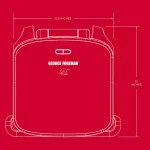 George Foreman GRP360R 60 sq. in. Indoor Countertop Grill and Panini Press, Red thumbnail 7