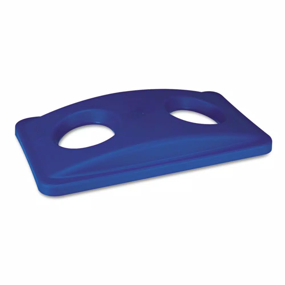 Rubbermaid Commercial Products Rubbermaid Commercial Untouchable Bottle and Can Recycling Lid, Blue