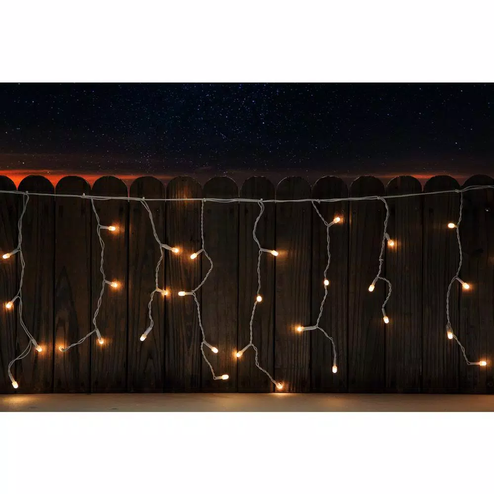 Novolink 200 LED Mini Globe Warm White Icicle String Lights with Wireless Smart App Control