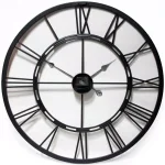 Infinity Instruments Metal Fusion 28 in. Round Metal Wall Clock - Black thumbnail 2