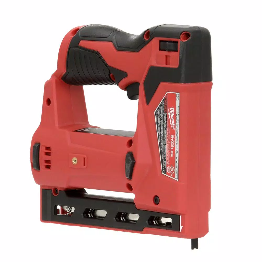 Milwaukee M12 12V Lithium-Ion Cordless 3/8 in. Crown Stapler (Tool-Only)