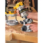 DEWALT DW618PKB 2-1/4 HP 12 Amp Corded Fixed and Plunge Base Router Combo Kit thumbnail 10