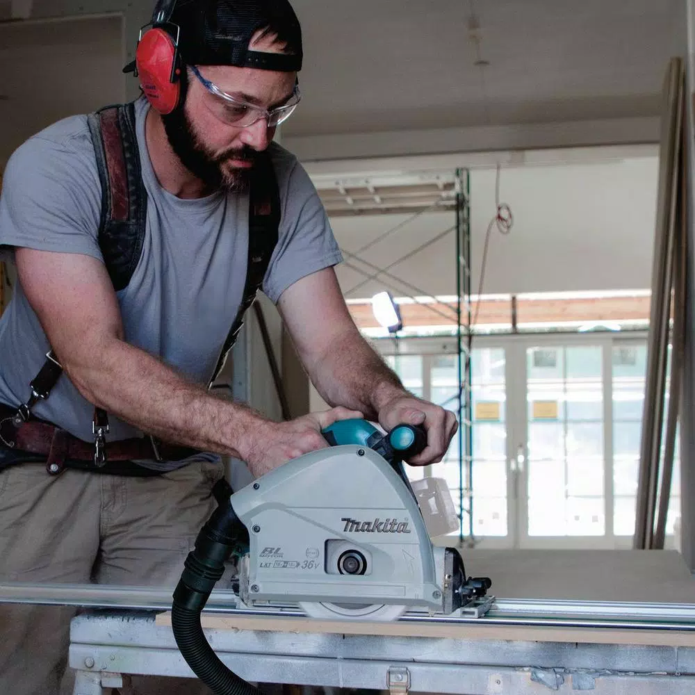 Makita 18V X2 LXT Brushless 6-1/2 in. Plunge Circular Saw with AWS (Tool Only)