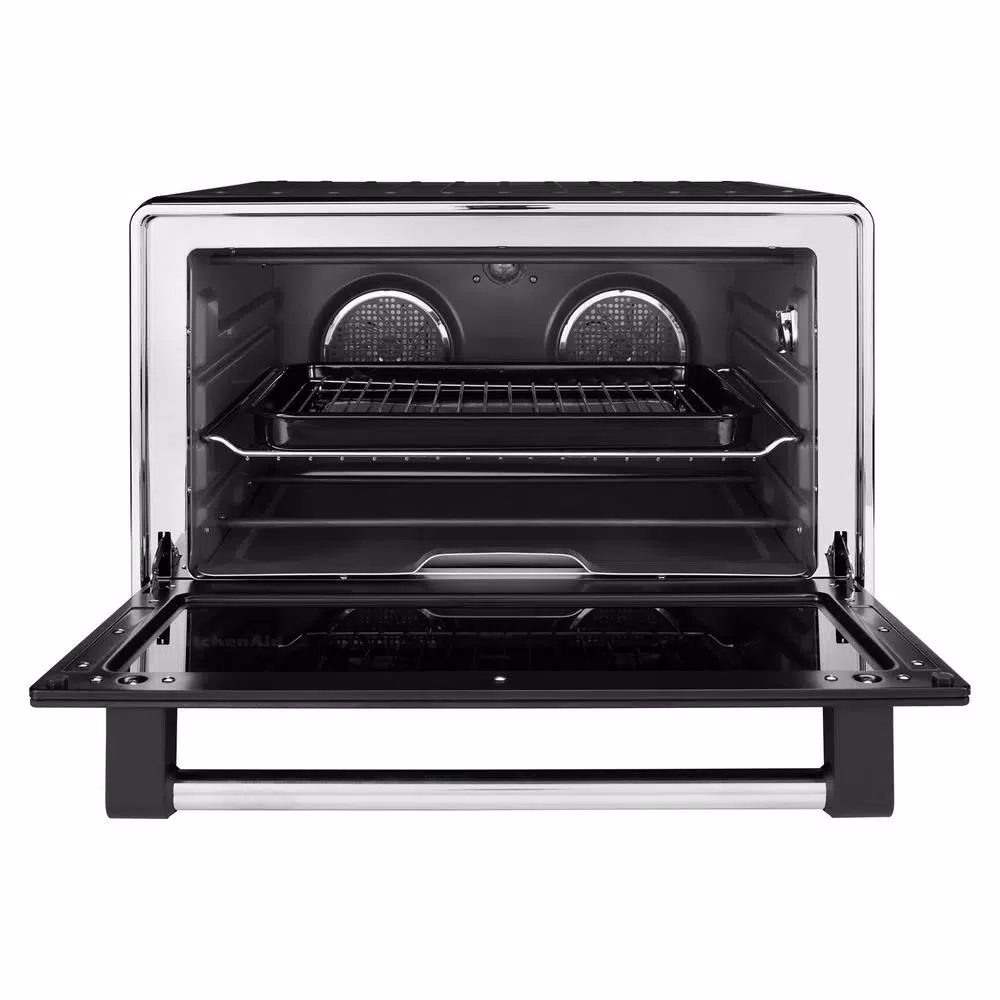 KitchenAid Dual Convection Countertop Oven with Temperature Probe, Matte Black