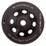 Thinset Removal Bit 4.5 in. Double Row Diamond Grinding Cup Wheel for Masonry and Thinset Removal thumbnail 6