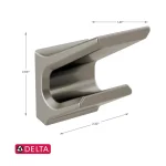 Delta Pivotal Double Robe Hook, Brilliance Stainless Steel thumbnail 4