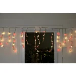 Northlight 10 ft. 150-Light Red and Clear Mini Icicle Lights with White Wire thumbnail 2