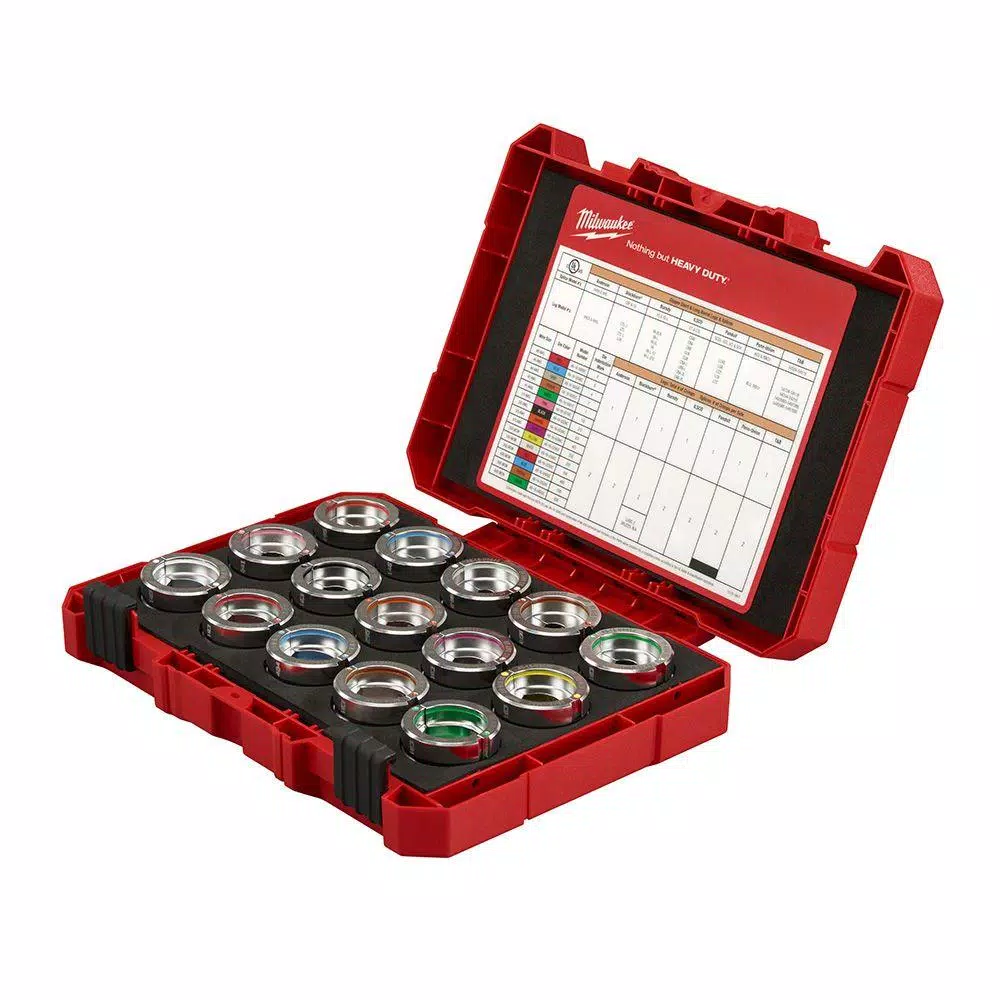 Milwaukee M18 FORCE LOGIC 600 MCM Copper U-Style Die Kit, #8 - 600 MCM