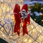 Home Accents Holiday 84 in. Warm White 240-Light LED Jumping Deer Yard Decoration thumbnail 5