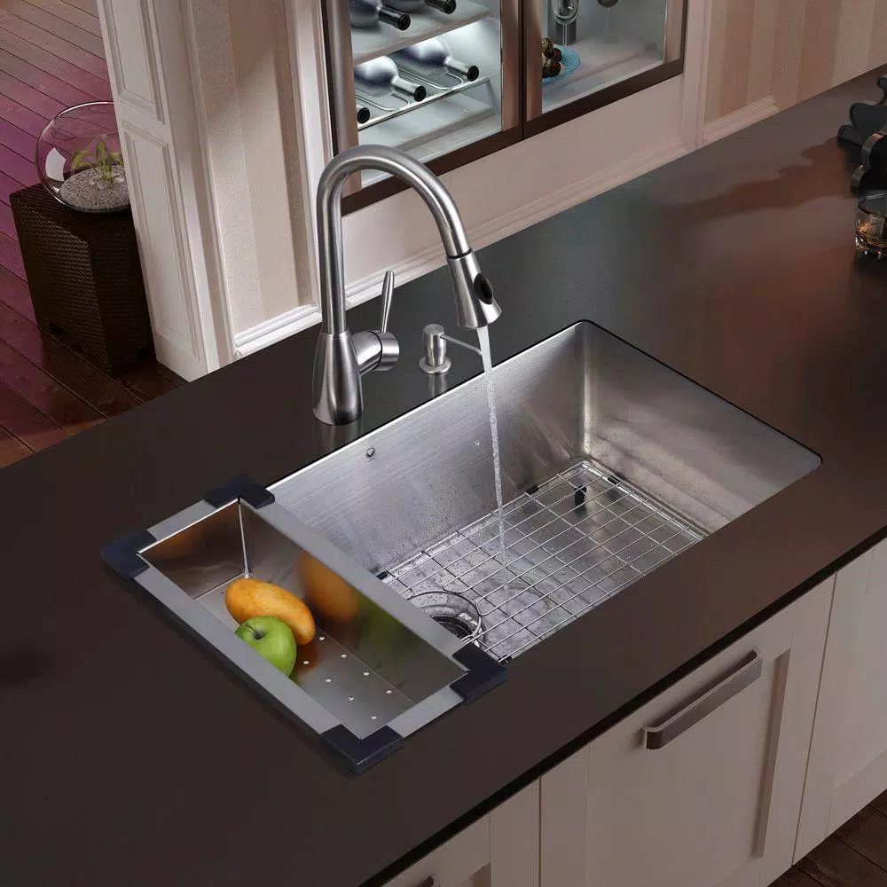 VIGO 19-inch Stainless Steel Kitchen Sink Colander, 18-Gauge 304 Series Welded Mesh