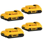DEWALT 20V MAX Compact Lithium-Ion 2.0Ah Battery Pack (4-Pack) thumbnail 1