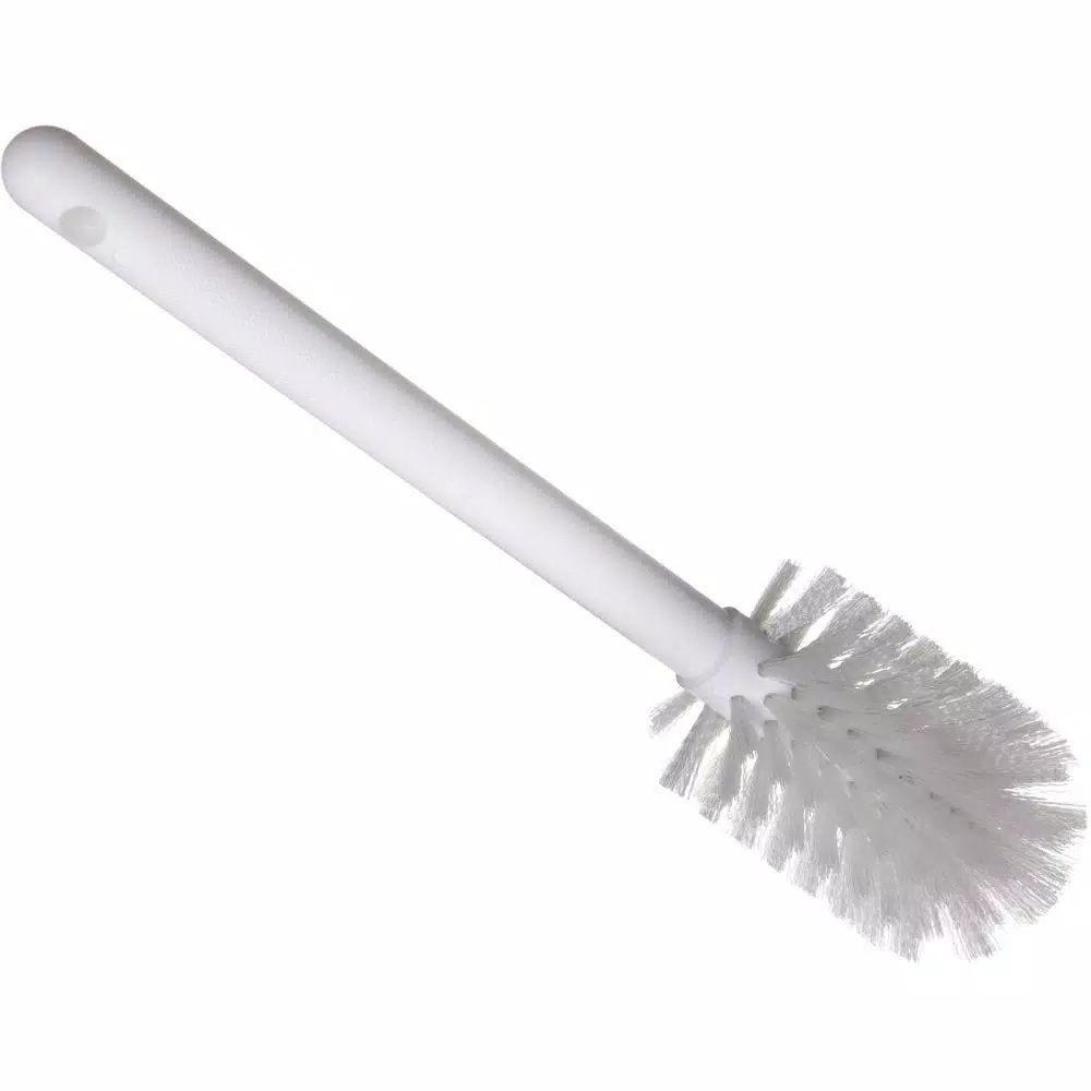 Carlisle 11 in. White Household Dish Brush with Medium Nylon Bristles (Case of 6)