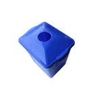 Enviro World 22 Gal. Recycling Bin with Bottle and Can Top, Blue thumbnail 1