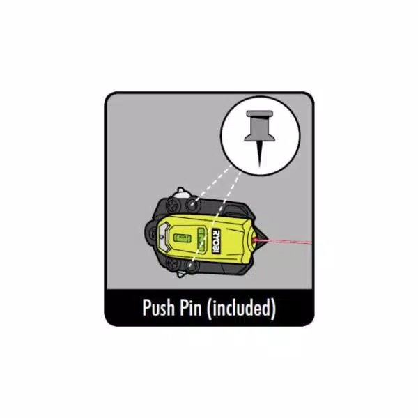 RYOBI Multi Surface Laser Level with 20 ft. Range and 90° Protractor