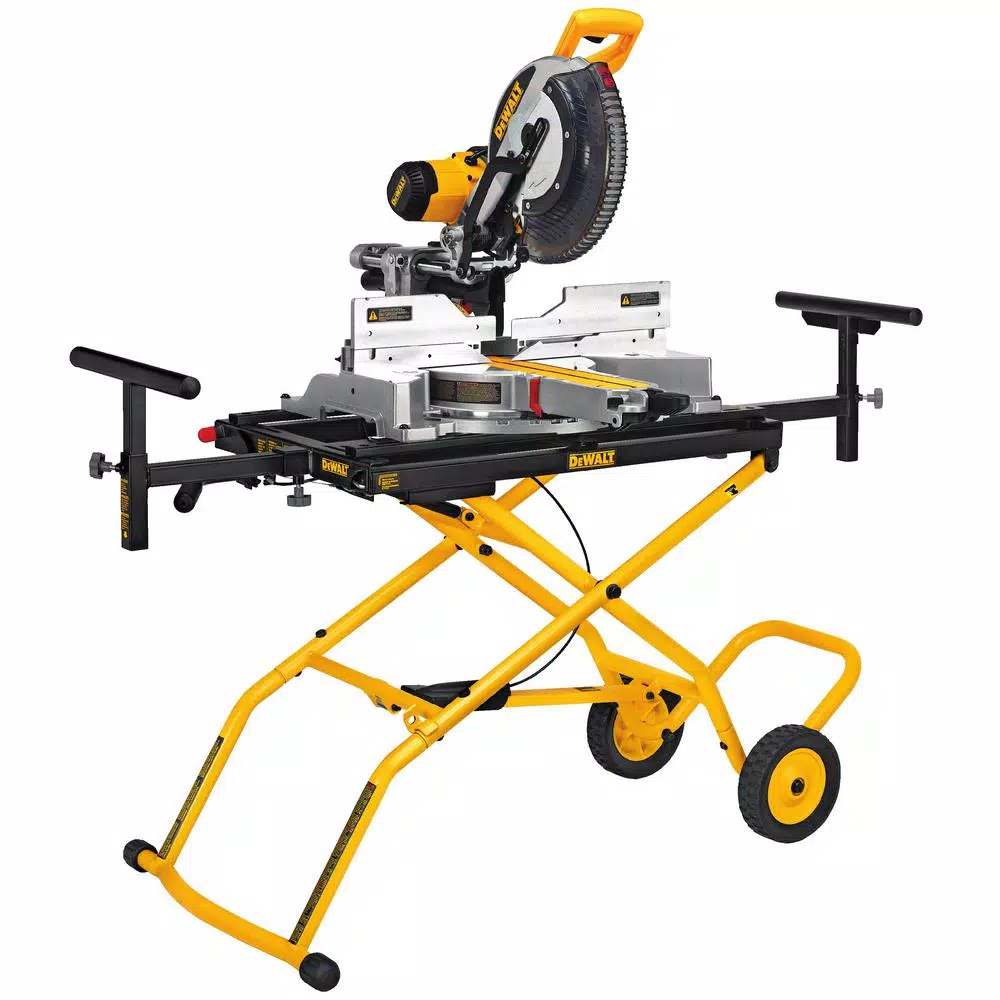 DEWALT 12 in. Sliding Compound Miter Saw with Rolling Stand, 15 Amp, 3800 rpm