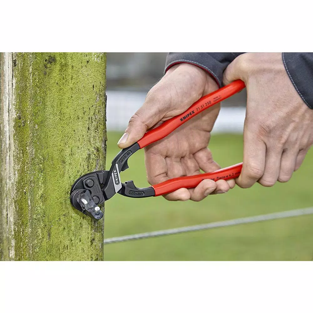 KNIPEX 10 in. CoBolt Lever Action Bolt Cutters with Notched Blade