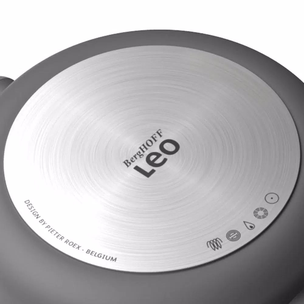 BergHOFF Leo 10.25 in. Grey Non-Stick Aluminum Pancake Pan, Induction Compatible