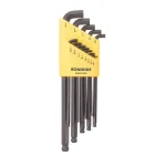 Bondhus 13-Piece Stubby Ball End Long Arm L-Wrench Set with ProGuard Finish, SAE thumbnail 1