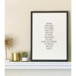 Petal Lane Home Be Kind Work Hard Magnetic Memo Board with Ebony Frame thumbnail 2