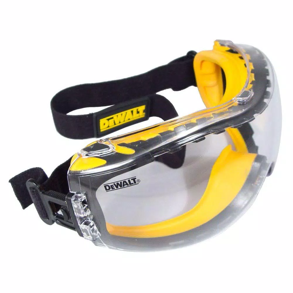 DEWALT Safety Goggles with Clear Anti-Fog Polycarbonate Lens
