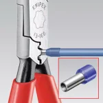 KNIPEX 6-1/4 in. Electrician's Metric Wire Pliers thumbnail 7