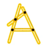POWERTEC Universal Angle Template Tool, 10 in. Multi-Angle Ruler for Precise Measuring and Tracing thumbnail 3
