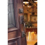 Kwikset Hawthorne Venetian Bronze Single Cylinder Handleset with Juno Knob and SmartKey Security thumbnail 2