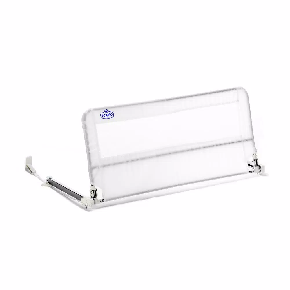 Regalo HideAway Bed Rail, All-Steel Toddler Bed Guard for Full/Queen Mattresses