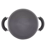Circulon 3-Quart Hard-Anodized Nonstick Saucepot with Steamer Insert and Glass Lid, Black thumbnail 3