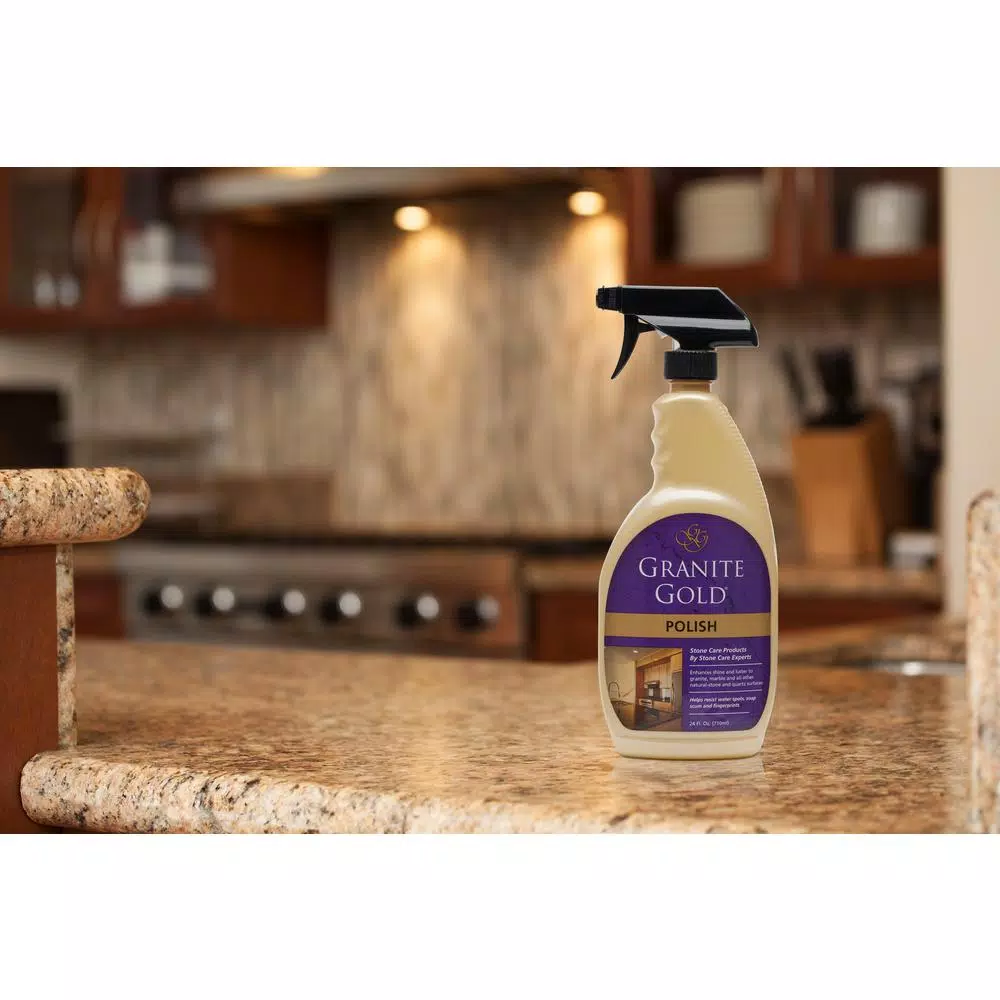 Granite Gold Polish 2-Pack, 24 oz. Spray Bottles for Natural Stone Surfaces