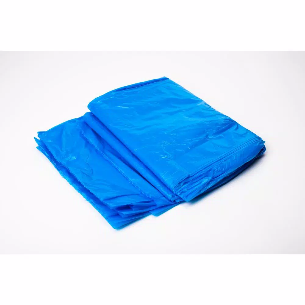 Unbranded HP-RBL 55-60 Gallon Blue Recycling Trash Bags, 0.95 Mil, 100 Count