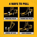 DEWALT 20 oz. Steel Rip Claw Hammer with Tri-Pull Technology thumbnail 4