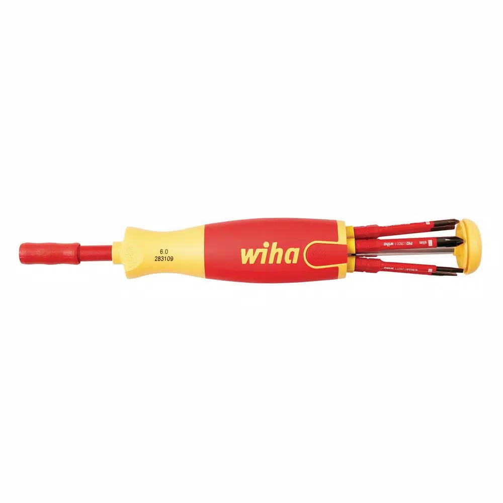 Wiha 7-Piece Insulated SlimLine Ultra Driver Screwdriver Set, 1000V VDE Certified