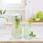 JoyJolt Infiniti 18 oz. Highball Glasses, Set of 4, Lead-Free Crystal Glassware thumbnail 5