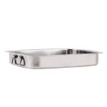 Ovente 13 x 9.3 in. Stainless Steel Roasting Pan with Wire Rack and Handles thumbnail 7