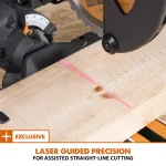 Evolution Power Tools Evolution 10 Amp 7-1/4 in. Sliding Compound Miter Saw with Laser Guide and Multi-Material Blade thumbnail 13