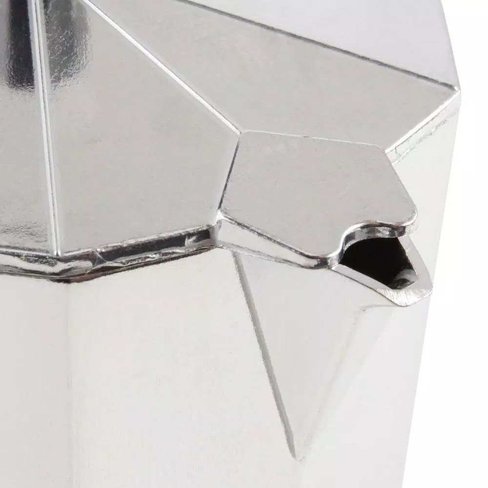 Home Basics 6-Cup Aluminum Stovetop Espresso Machine, Grey