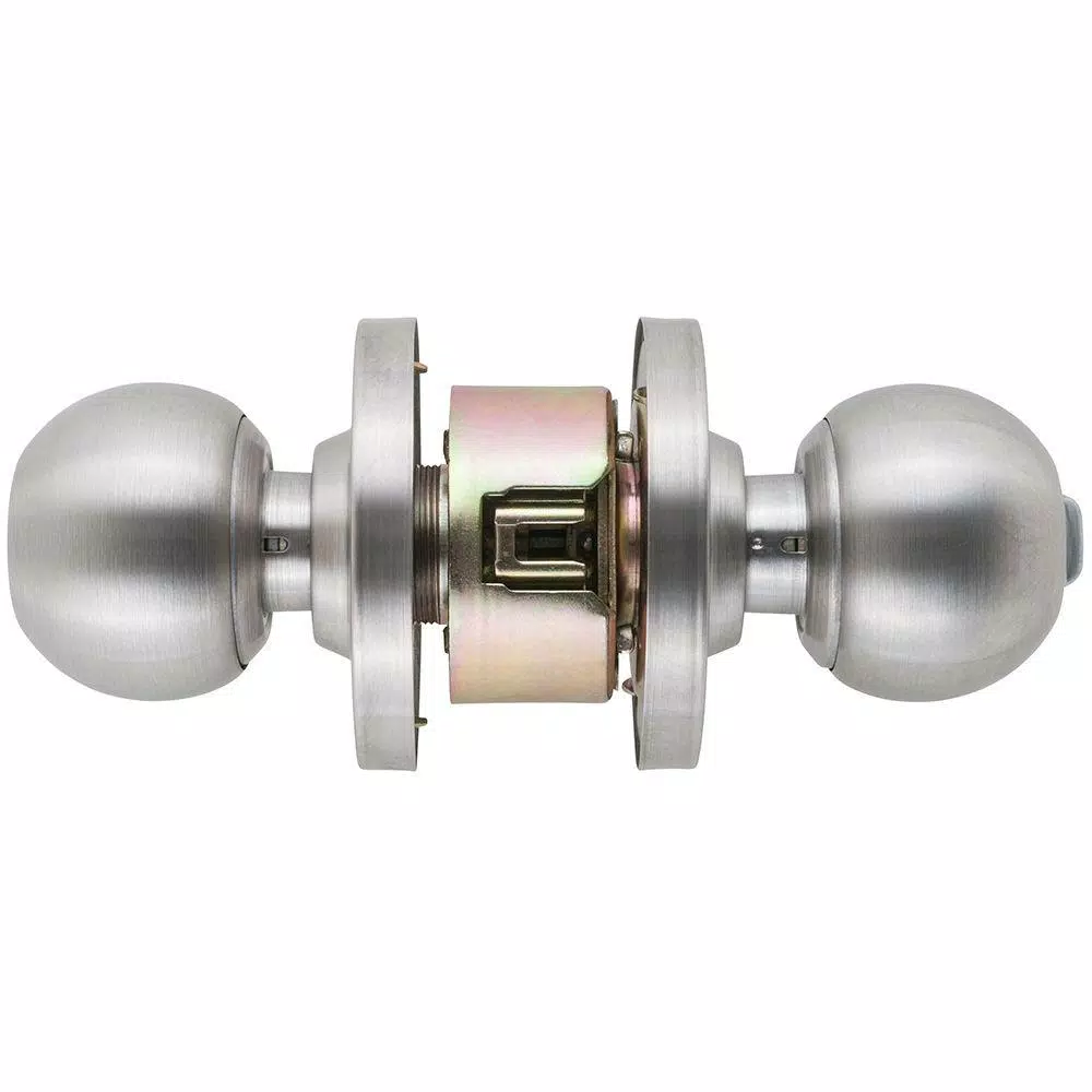 Universal Hardware ANSI Grade 2 Heavy Duty Keyed Entry Door Knob, Satin Chrome