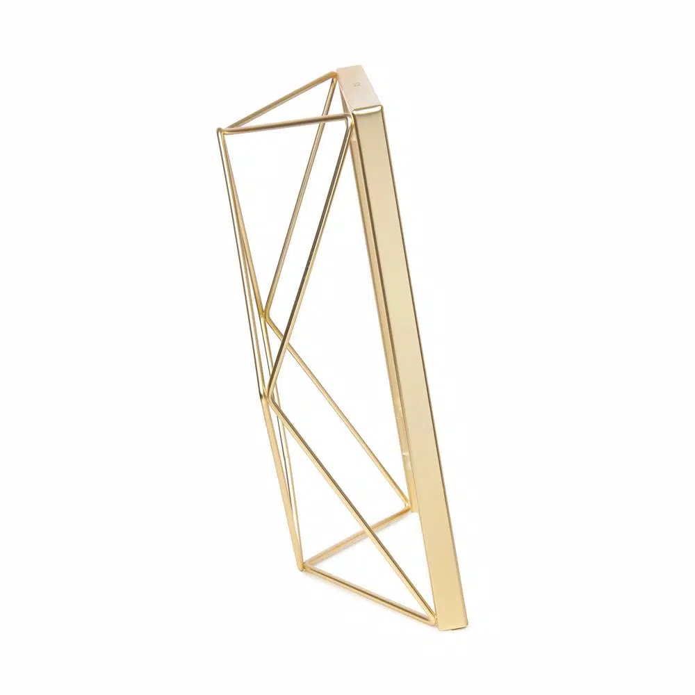Umbra Prisma 5 x 7 in. Matte Brass Floating Picture Frame
