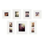 Pinnacle Gallery Perfect 7-Piece White Wood Picture Frame Set with Matted Openings thumbnail 2