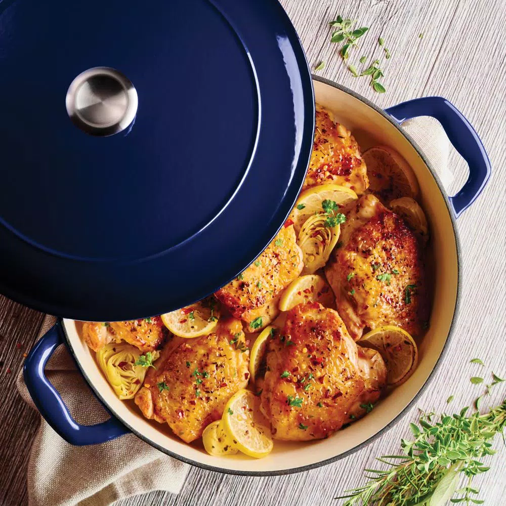 Tramontina Gourmet 4 Qt. Enameled Cast Iron Braising Pan with Lid
