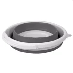 Unbranded 2.6 Gal. Grey Collapsible Plastic & Silicone Bucket, 10L Capacity thumbnail 4